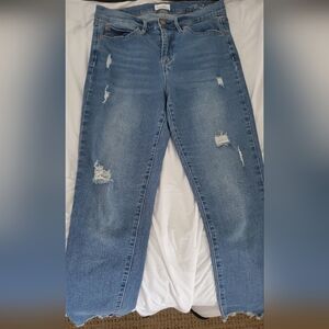 Nicole Miller New York Womens 8 Straight Leg Jean